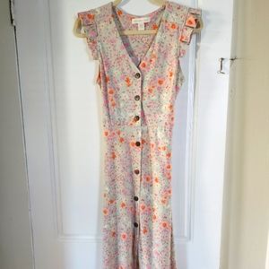 Monteau Los Angeles Women's Maxi Dress Floral Print Size Medium